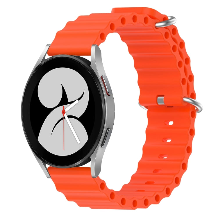 Cinturino per orologio in silicone tinta unita stile oceano da 20 mm, For Samsung Galaxy Watch 4 40mm, For Samsung  Galaxy Watch 4 Classic 42mm