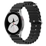 Cinturino per orologio in silicone tinta unita stile oceano da 20 mm, For Samsung Galaxy Watch 4 40mm, For Samsung  Galaxy Watch 4 Classic 42mm