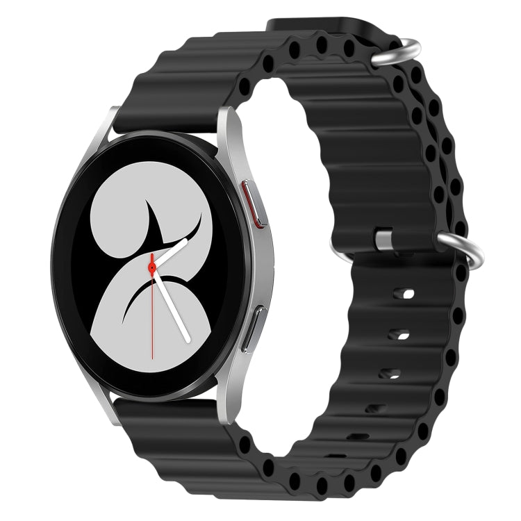 Cinturino per orologio in silicone tinta unita stile oceano da 20 mm, For Samsung Galaxy Watch 4 40mm, For Samsung  Galaxy Watch 4 Classic 42mm
