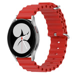 Cinturino per orologio in silicone tinta unita stile oceano da 20 mm, For Samsung Galaxy Watch 4 40mm, For Samsung  Galaxy Watch 4 Classic 42mm