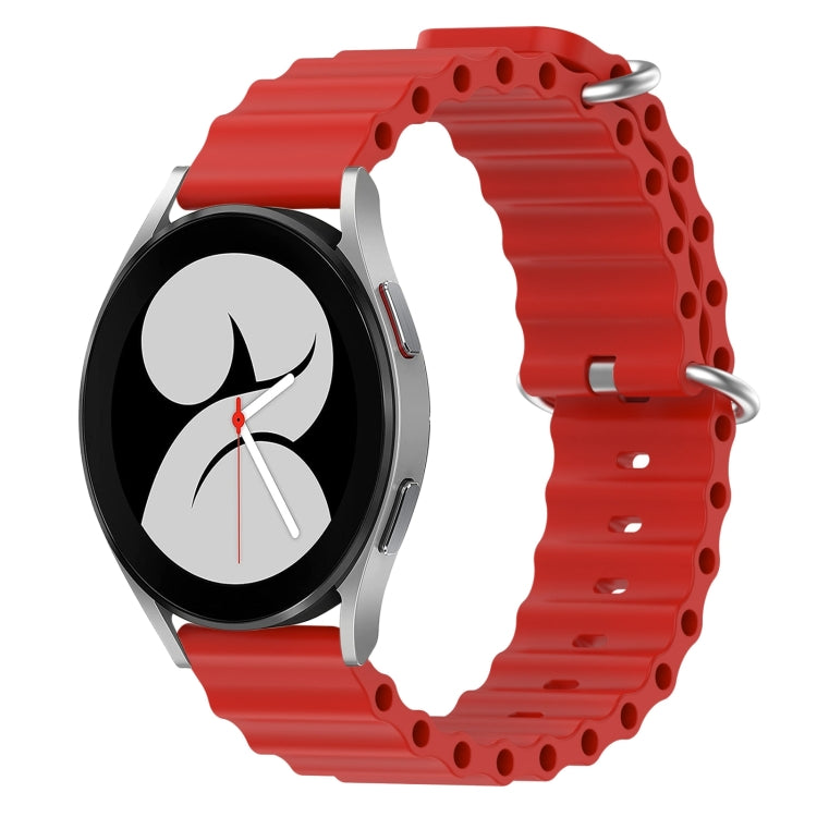 Cinturino per orologio in silicone tinta unita stile oceano da 20 mm, For Samsung Galaxy Watch 4 40mm, For Samsung  Galaxy Watch 4 Classic 42mm