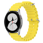 Cinturino per orologio in silicone tinta unita stile oceano da 20 mm, For Samsung Galaxy Watch 4 40mm, For Samsung  Galaxy Watch 4 Classic 42mm