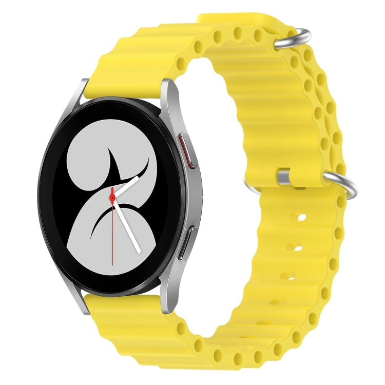 Cinturino per orologio in silicone tinta unita stile oceano da 20 mm, For Samsung Galaxy Watch 4 40mm, For Samsung  Galaxy Watch 4 Classic 42mm