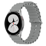 Cinturino per orologio in silicone tinta unita stile oceano da 20 mm, For Samsung Galaxy Watch 4 40mm, For Samsung  Galaxy Watch 4 Classic 42mm
