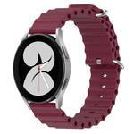 Cinturino per orologio in silicone tinta unita stile oceano da 20 mm, For Samsung Galaxy Watch 4 40mm, For Samsung  Galaxy Watch 4 Classic 42mm