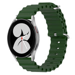 Cinturino per orologio in silicone tinta unita stile oceano da 20 mm, For Samsung Galaxy Watch 4 40mm, For Samsung  Galaxy Watch 4 Classic 42mm