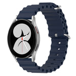 Cinturino per orologio in silicone tinta unita stile oceano da 20 mm, For Samsung Galaxy Watch 4 40mm, For Samsung  Galaxy Watch 4 Classic 42mm