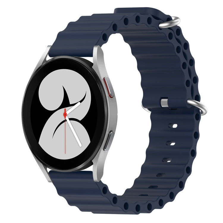 Cinturino per orologio in silicone tinta unita stile oceano da 20 mm, For Samsung Galaxy Watch 4 40mm, For Samsung  Galaxy Watch 4 Classic 42mm
