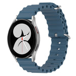 Cinturino per orologio in silicone tinta unita stile oceano da 20 mm, For Samsung Galaxy Watch 4 40mm, For Samsung  Galaxy Watch 4 Classic 42mm