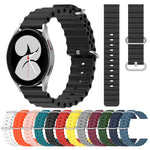 Cinturino per orologio in silicone tinta unita stile oceano da 20 mm, For Samsung Galaxy Watch 4 40mm, For Samsung  Galaxy Watch 4 Classic 42mm