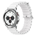 Cinturino per orologio in silicone tinta unita stile oceano da 20 mm, For Samsung Galaxy Watch 4 40mm, For Samsung  Galaxy Watch 4 Classic 42mm