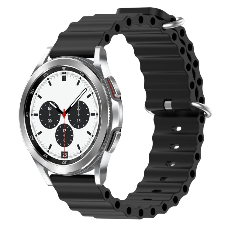 Cinturino per orologio in silicone tinta unita stile oceano da 20 mm, For Samsung Galaxy Watch 4 40mm, For Samsung  Galaxy Watch 4 Classic 42mm