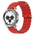 Cinturino per orologio in silicone tinta unita stile oceano da 20 mm, For Samsung Galaxy Watch 4 40mm, For Samsung  Galaxy Watch 4 Classic 42mm