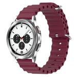 Cinturino per orologio in silicone tinta unita stile oceano da 20 mm, For Samsung Galaxy Watch 4 40mm, For Samsung  Galaxy Watch 4 Classic 42mm