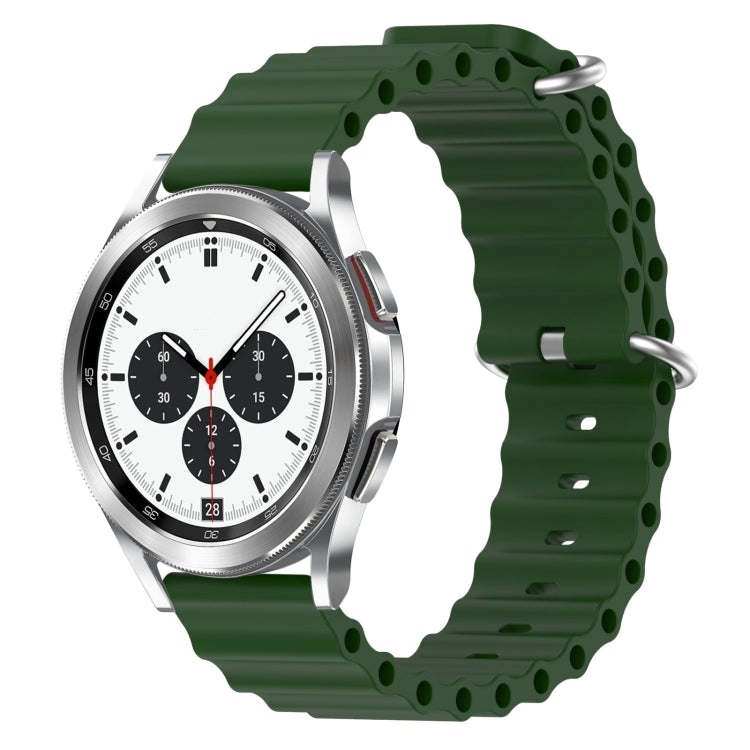 Cinturino per orologio in silicone tinta unita stile oceano da 20 mm, For Samsung Galaxy Watch 4 40mm, For Samsung  Galaxy Watch 4 Classic 42mm
