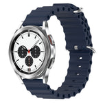 Cinturino per orologio in silicone tinta unita stile oceano da 20 mm, For Samsung Galaxy Watch 4 40mm, For Samsung  Galaxy Watch 4 Classic 42mm