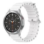 Cinturino per orologio in silicone tinta unita stile oceano da 20 mm, For Samsung  Galaxy Watch 4 Classic 46mm, For Samsung Galaxy Watch Active 2 40mm