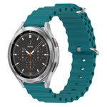 Cinturino per orologio in silicone tinta unita stile oceano da 20 mm, For Samsung  Galaxy Watch 4 Classic 46mm, For Samsung Galaxy Watch Active 2 40mm