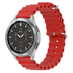 Cinturino per orologio in silicone tinta unita stile oceano da 20 mm, For Samsung  Galaxy Watch 4 Classic 46mm, For Samsung Galaxy Watch Active 2 40mm