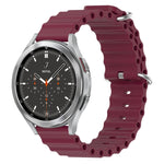 Cinturino per orologio in silicone tinta unita stile oceano da 20 mm, For Samsung  Galaxy Watch 4 Classic 46mm, For Samsung Galaxy Watch Active 2 40mm
