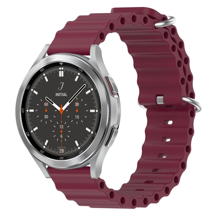 Cinturino per orologio in silicone tinta unita stile oceano da 20 mm, For Samsung  Galaxy Watch 4 Classic 46mm, For Samsung Galaxy Watch Active 2 40mm