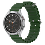 Cinturino per orologio in silicone tinta unita stile oceano da 20 mm, For Samsung  Galaxy Watch 4 Classic 46mm, For Samsung Galaxy Watch Active 2 40mm