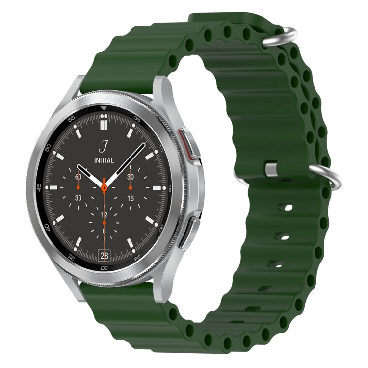 Cinturino per orologio in silicone tinta unita stile oceano da 20 mm, For Samsung  Galaxy Watch 4 Classic 46mm, For Samsung Galaxy Watch Active 2 40mm