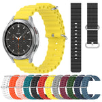 Cinturino per orologio in silicone tinta unita stile oceano da 20 mm, For Samsung  Galaxy Watch 4 Classic 46mm, For Samsung Galaxy Watch Active 2 40mm
