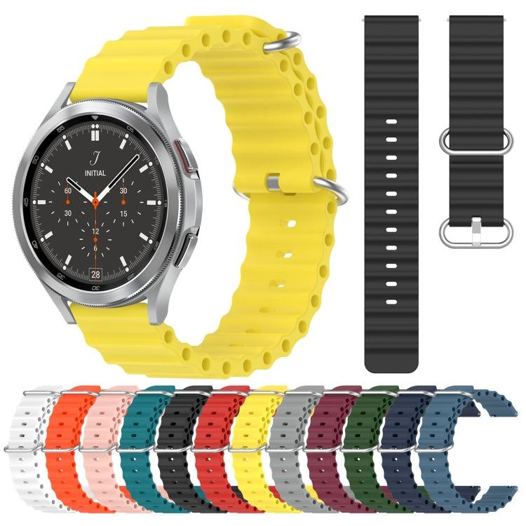 Cinturino per orologio in silicone tinta unita stile oceano da 20 mm, For Samsung  Galaxy Watch 4 Classic 46mm, For Samsung Galaxy Watch Active 2 40mm