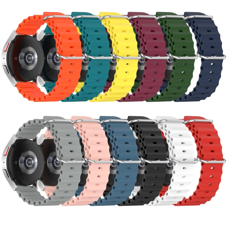 Cinturino per orologio in silicone tinta unita stile oceano da 20 mm, For Samsung  Galaxy Watch 4 Classic 46mm, For Samsung Galaxy Watch Active 2 40mm