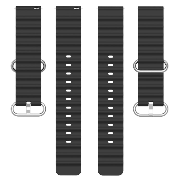 Cinturino per orologio in silicone tinta unita stile oceano da 20 mm, For Samsung  Galaxy Watch 4 Classic 46mm, For Samsung Galaxy Watch Active 2 40mm
