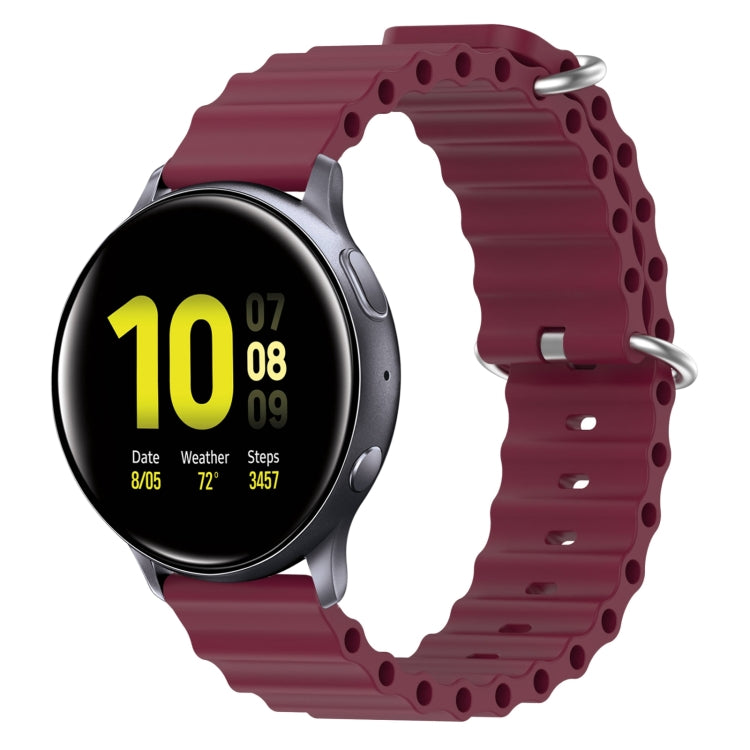 Cinturino per orologio in silicone tinta unita stile oceano da 20 mm, For Samsung  Galaxy Watch 4 Classic 46mm, For Samsung Galaxy Watch Active 2 40mm