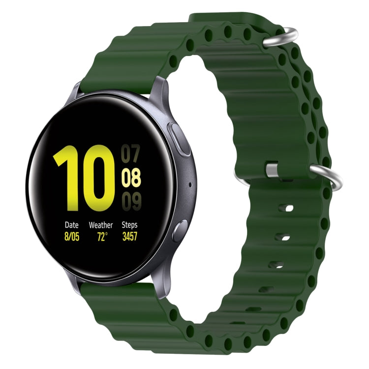 Cinturino per orologio in silicone tinta unita stile oceano da 20 mm, For Samsung  Galaxy Watch 4 Classic 46mm, For Samsung Galaxy Watch Active 2 40mm