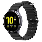 Cinturino per orologio in silicone tinta unita stile oceano da 20 mm, For Samsung Galaxy Watch Active 2 44mm, For Samsung Galaxy Watch 42mm