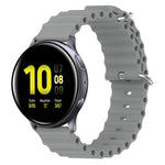 Cinturino per orologio in silicone tinta unita stile oceano da 20 mm, For Samsung Galaxy Watch Active 2 44mm, For Samsung Galaxy Watch 42mm