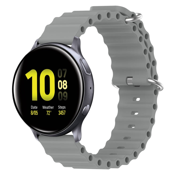 Cinturino per orologio in silicone tinta unita stile oceano da 20 mm, For Samsung Galaxy Watch Active 2 44mm, For Samsung Galaxy Watch 42mm