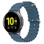 Cinturino per orologio in silicone tinta unita stile oceano da 20 mm, For Samsung Galaxy Watch Active 2 44mm, For Samsung Galaxy Watch 42mm