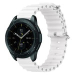 Cinturino per orologio in silicone tinta unita stile oceano da 20 mm, For Samsung Galaxy Watch Active 2 44mm, For Samsung Galaxy Watch 42mm