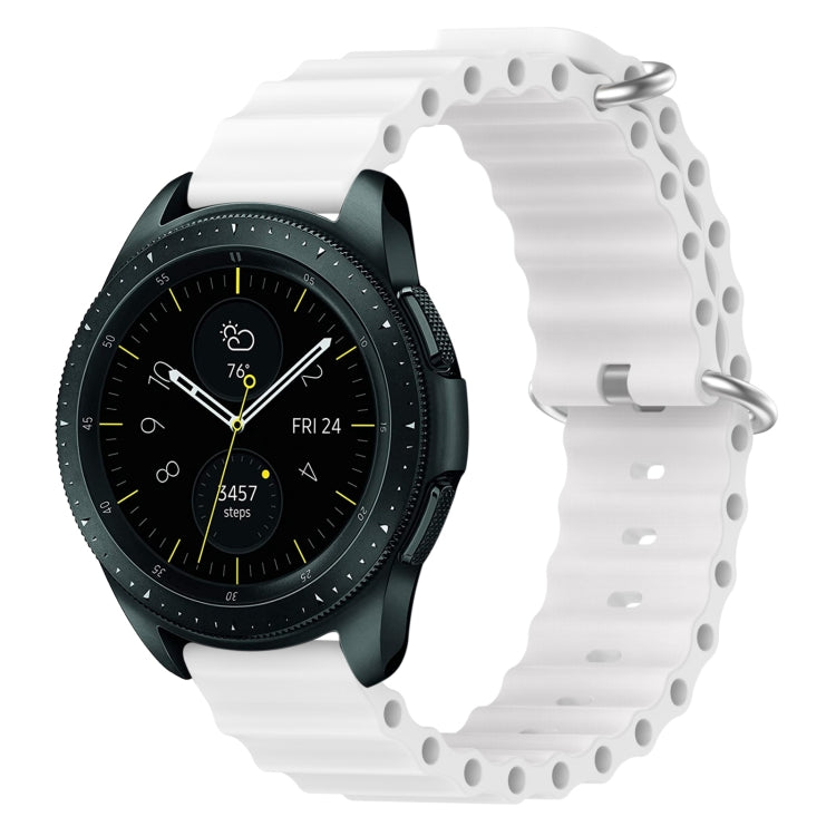 Cinturino per orologio in silicone tinta unita stile oceano da 20 mm, For Samsung Galaxy Watch Active 2 44mm, For Samsung Galaxy Watch 42mm