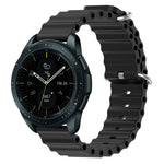 Cinturino per orologio in silicone tinta unita stile oceano da 20 mm, For Samsung Galaxy Watch Active 2 44mm, For Samsung Galaxy Watch 42mm