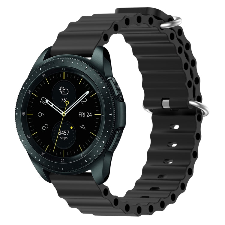 Cinturino per orologio in silicone tinta unita stile oceano da 20 mm, For Samsung Galaxy Watch Active 2 44mm, For Samsung Galaxy Watch 42mm