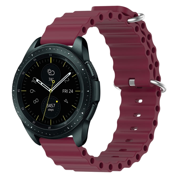 Cinturino per orologio in silicone tinta unita stile oceano da 20 mm, For Samsung Galaxy Watch Active 2 44mm, For Samsung Galaxy Watch 42mm