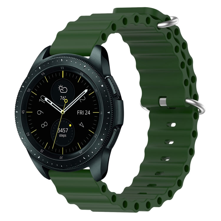 Cinturino per orologio in silicone tinta unita stile oceano da 20 mm, For Samsung Galaxy Watch Active 2 44mm, For Samsung Galaxy Watch 42mm