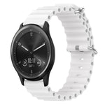 Cinturino per orologio in silicone tinta unita stile oceano da 20 mm, For Garmin Vivomove Sport, For Garmin Venu 2 Plus