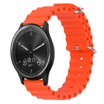 Cinturino per orologio in silicone tinta unita stile oceano da 20 mm, For Garmin Vivomove Sport, For Garmin Venu 2 Plus