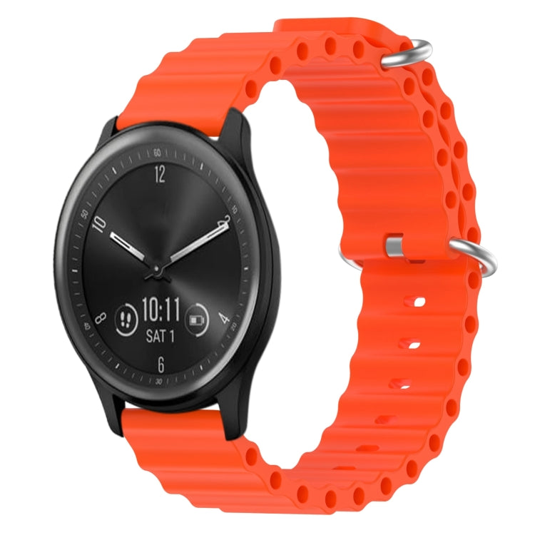 Cinturino per orologio in silicone tinta unita stile oceano da 20 mm, For Garmin Vivomove Sport, For Garmin Venu 2 Plus