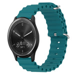 Cinturino per orologio in silicone tinta unita stile oceano da 20 mm, For Garmin Vivomove Sport, For Garmin Venu 2 Plus