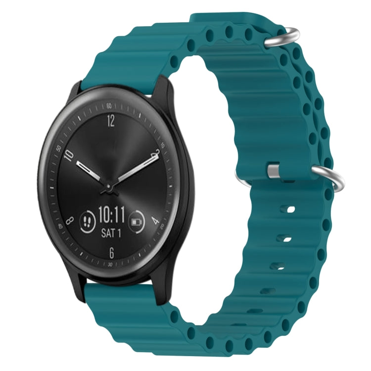 Cinturino per orologio in silicone tinta unita stile oceano da 20 mm, For Garmin Vivomove Sport, For Garmin Venu 2 Plus