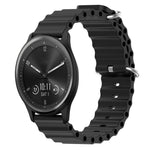 Cinturino per orologio in silicone tinta unita stile oceano da 20 mm, For Garmin Vivomove Sport, For Garmin Venu 2 Plus