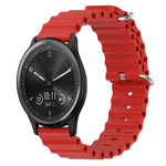 Cinturino per orologio in silicone tinta unita stile oceano da 20 mm, For Garmin Vivomove Sport, For Garmin Venu 2 Plus